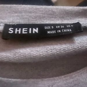 SHEIN, color is grey black and red, size Small (S)